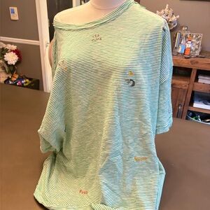 We The Free Mint Striped Tee